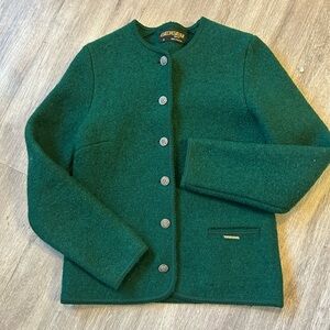 Geiger Women's Forest Green Wool Blazer